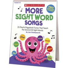 Scholastic More Sight Words Songs Flip Chart & CD