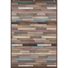 Teacher Created Resources Reclaimed Wood Six-Pocket Chart