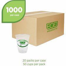 Eco-Products 12 oz. GreenStripe Cold Cups - Case of 1000 Cups