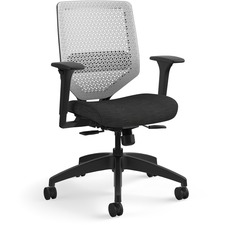 HON Solve Chair - Fabric Seat Material - Titanium Back Color - Black ...