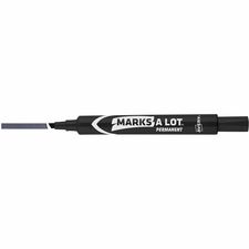 Avery Marks A Lot Large Permanent Markers - Black - Case of 12 Markers