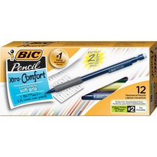One Source Office Supplies :: Office Supplies :: Writing & Correction ::  Pens & Pencils :: Mechanical Pencils :: BIC Pencil Extra Comfort Mechanical  Pencil, Medium Point (0.7 mm), Black, Soft Grip