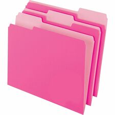 Pendaflex Two-Tone Pink File Folders - Case of 100 Folders
