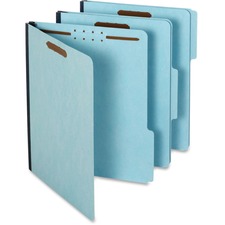Pendaflex Blue Pressboard Fastener Folders - Case of 25 Folders