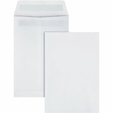 Quality Park Redi-Seal White Envelopes - 6"W x 9"L - Case of 100 Envelopes