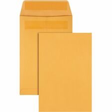 Quality Park Redi-Seal Kraft Catalog Envelopes - 6 1/2"W x 9 1/2"L - Case of 250 Envelopes
