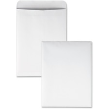 Quality Park Redi-Seal White Envelopes - 9"W x 12"L - Case of 100 Envelopes