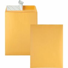 Quality Park Redi-Strip Kraft Catalog Envelopes - 9"W x 12"L - Case of 100 Envelopes