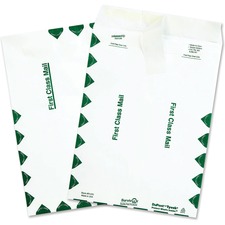 Quality Park Tyvek First Class Envelopes - 9"W x 12"L - Case of 100 Envelopes