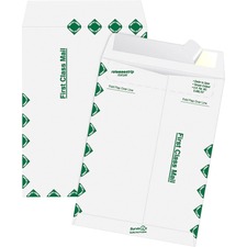 Quality Park Tyvek First Class Envelopes - 12"W x 15 1/2"L - Case of 100 Envelopes