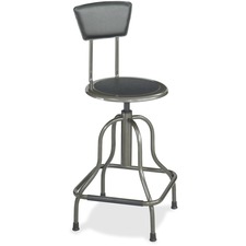Safco Diesel High Base Stool With Back