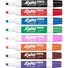 Expo Chisel Point Dry Erase Markers - 8 Colors