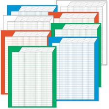 Trend Vertical Incentive Charts - Eight Assorted Colors
