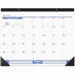 At-A-Glance 12-Months Desk Pad Calendar - Monthly - 22" x 17" - January till December - 1 Month Per