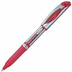 Pentel Energel Gel Pen - Pen Point Size: 0.7mm - Ink Color: Red - Barrel Color: Red - 1 Each