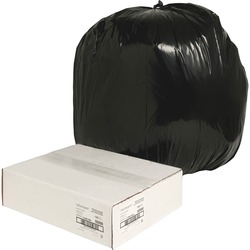 Black Low Density Can Liners, 38 x 58 in., 60 gal, 1.65 mil