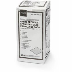 Medline Avant Sterile Drain Sponges - 600 Count, 6-Ply For Wound Care & Drain Tube Dressing