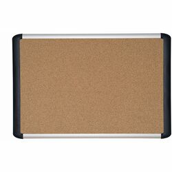 MasterVision MVI Teckcork Bulletin Board - 48" Board Height x 72" Board Width - Cork Cork Surface - Self-healing - Aluminum Frame - 1 Each BVCMVI270501