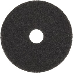 Scotch-Brite High Productivity Pad 7300 - Round20" Diameter x 0.50" Thickness - Floor, Stripping - 175 rpm to 600 rpm Speed Supported - Durable, Clog Resistant, Dirt Remover - Nylon - Black - 5 / Carton MMM08278