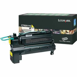 Lexmark C792X1YG Original Laser Toner Cartridge - Yellow - 1 Each - 20000 Pages LEXC792X1YG