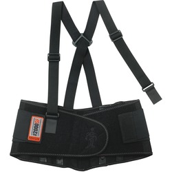 Ergodyne ProFlex High-performance Back Support - 25" to 30" Waist Size - Strap Mount - Black - 1 Each EGO11282