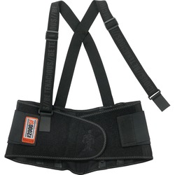 Ergodyne ProFlex High-performance Back Support - 30" to 34" Waist Size - Strap Mount - Black - 1 Each EGO11283