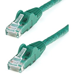 StarTech.com 9ft Black Cat6a Shielded Patch Cable - Cat6a Ethernet Cable -  9 ft Cat 6a STP Cable - Snagless RJ45 Ethernet Cord - 9 ft Category 6a