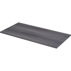 Lorell Relevance Series Tabletop - 59.9" Width x 29.5" Depth x 1" Thickness Table Top - Straight Edge - Finish: Charcoal, Laminate - 1 Each LLR16201