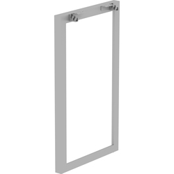 Lorell Relevance Standing-Height Side Leg Frame - 40.4" Height x 23.3" Width - Finish: Silver - 1 Each LLR16209