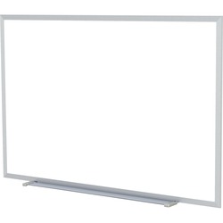 Ghent M2 Dry Erase Board - 60" (5 ft) Width x 48" (4 ft) Height - White Surface - Satin Aluminum Frame - Rectangle - Horizontal - Non-magnetic, Accessory Tray, Eco-friendly, Durable - 1 Each - TAA Compliant GHEM2454