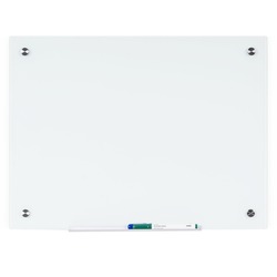 MasterVision Dry-Erase Glass Board - 36" (3 ft) Width x 48" (4 ft) Height - White Glass Surface - Rectangle - Horizontal/Vertical - 1 Each BVCGL084407