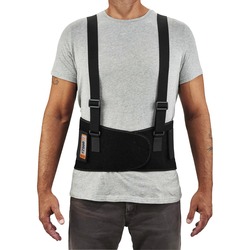 Ergodyne ProFlex 2000SF HP Back Support Brace - 52" to 58" Waist Size - Black - Spandex - 1 Each EGO11288