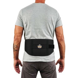 Ergodyne ProFlex 1500 Weight Lifters Support Brace - 25" to 30" Waist Size - Black - 900D Nylon - 1 Each EGO11471