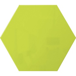 Ghent Powder-Coated Hex Steel Whiteboards - 21" (1.7 ft) Width x 18" (1.5 ft) Height - Green Steel Surface - Hexagonal - Magnetic - 1 Each GHEHEXS1821GN