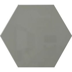 Ghent Powder-Coated Hex Steel Whiteboards - 21" (1.7 ft) Width x 18" (1.5 ft) Height - Gray Steel Surface - Hexagonal - Magnetic - 1 Each GHEHEXS1821GY