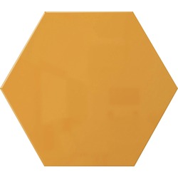 Ghent Powder-Coated Hex Steel Whiteboards - 21" (1.7 ft) Width x 18" (1.5 ft) Height - Yellow Steel Surface - Hexagonal - Magnetic - 1 Each GHEHEXS1821MR