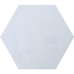 Ghent Powder-Coated Hex Steel Whiteboards - 21" (1.7 ft) Width x 18" (1.5 ft) Height - Blue Steel Surface - Hexagonal - Magnetic - 1 Each GHEHEXS1821SB