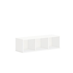 HON Mod Wall Mounted Storage | Open | 48"W | Simply White Finish - 39.8" Height x 48" Width x 14" Depth - Finish: Simply White - 1 Each HONPLWMH48LP1
