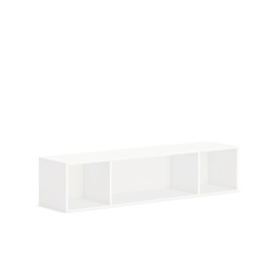 HON Mod Wall Mounted Storage | Open | 60"W | Simply White Finish - 39.8" Height x 60" Width x 14" Depth - Finish: Simply White - 1 Each HONPLWMH60LP1