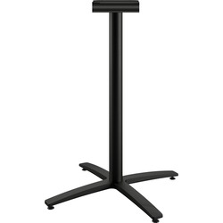 HON Between Table Standing Height Black X-base - Charcoal Black X-shaped Base - 41" Height - Assembly Required - Black - 1 Each HONBTX42SCBK