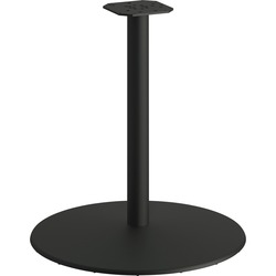 HON Between Table Disc Base f/ 30" Tabletop - Round Base - 25.83" Height x 25.83" Width x 27.80" Depth - Assembly Required - Charblack - 1 Each HONHBTTD30CBK