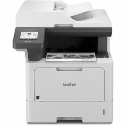 Brother DCP-L5510DN Wired Laser Multifunction Printer - Monochrome - Copier/Printer/Scanner - 48 ppm Mono Print - 1200 x 1200 dpi Print - Automatic Duplex Print - Color Flatbed Scanner - 600 dpi Optical Scan - Gigabit Ethernet - USB - For Plain Paper Prin BRTDCPL5510DN