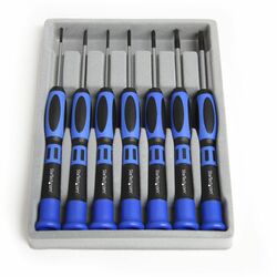 StarTech.com 7 Piece Precision Screwdriver Computer Tool Kit - 7 Piece(s) - Blue, Gray - TAA Compliant STCCTK100P