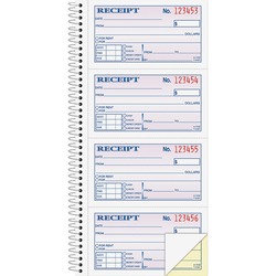 Bill Payment Checklist BAZIC Cash/Rent Receipt Book - 200 Sets, 2-Part Carbonless, Spiral Bound (4-Pack) Business Receipt Book Pack