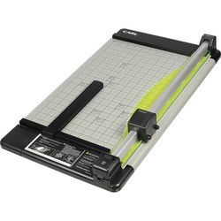 CARL Heavy-Duty Metal Base 18" Paper Trimmer - 36 Sheet Cutting Capacity - 1 Carbide Blade - 18" Cutting Length - 0.8" Height x 14" Width x 18.3" Length - Heavy Duty, Locking Blade - Metal, Acrylonitrile Butadiene Styrene (ABS), Acrylic - Gray - 1 Each CUI12238
