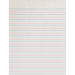 Pacon PACZP2413 Zaner-Bloser Sulphite Handwriting Paper, Dotted Midline,  Grade 2, 1/2 x 1/4 x 1/4 Ruled Short, 8 x 10-1/2, 500 Sheets