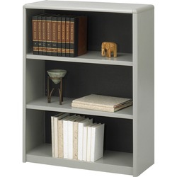 Safco ValueMate Bookcase - 31.8" Width x 13.5" Depth x 41" Height - 3 x Shelf(ves) - Gray - Steel, Fiberboard, Plastic - Assembly Required SAF7171GR
