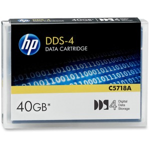 Hp Dds 4 20 Gb Native 40 Gb Compressed 492 13 Ft Tape Length 1 Pack C5718a