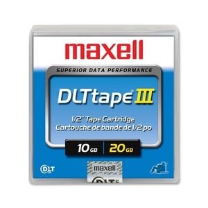 Maxell Dlttapeiii 10 Gb Native 20 Gb Compressed 1200 Ft Tape Length 1 Pack 183670