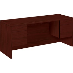HON 10500 Series Kneespace Credenzas - Rectangle Top - 4 Drawers - 60" Table Top Length x 24" Table Top Width - Wood